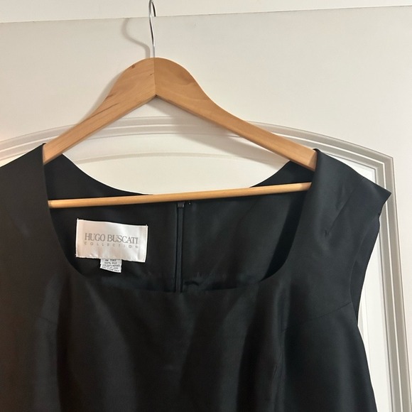 Hugo Buscati dress silk size‎ 14 black - Picture 3 of 8